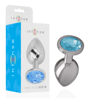 Intense Metall Analplug Gr&ouml;&szlig;e M Blau
