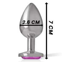 Intense metal butt plug size S Pink