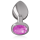 Intense metal butt plug size S Pink