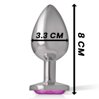 Intense metal butt plug size M Pink