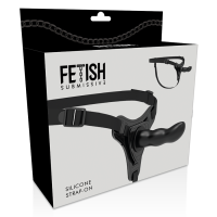 Fetish Submissive Silicone Strap-On Black 16 cm G-Spot