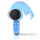 Intense Fry cock ring in blue