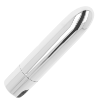OHMAMA Vibrator sillber mit vibrierender Kugel 9.5 cm