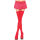 Leg Avenue Nylon Thigh Highs Red - OS