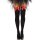 Leg Avenue Black Nylon Thigh Highs With Red Bow One Size