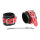 OHMAMA handcuffs with lock buckle black-red