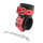 OHMAMA handcuffs with lock buckle black-red