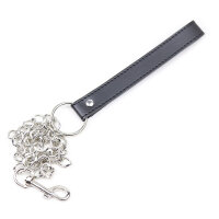 Ohmama Necklace with chain and 3 rings black