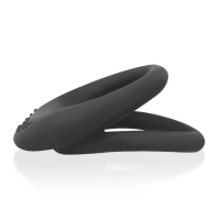 OHMAMA double silicone ring 3.5 cm  and 4.5 cm black