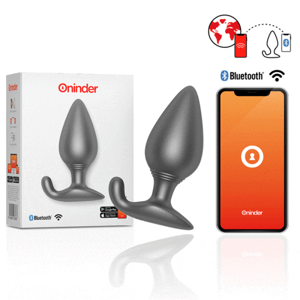 Ominder Vibrating Anal Plug Black - Free App