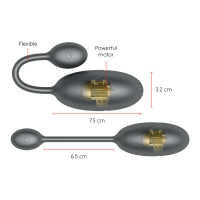 Ominder Tokyo Vibrating Egg Black 7,5 x 3,2 cm Free App