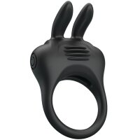 Pretty Love Davion Penisring mit Rabbit Vibrator schwarz
