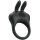 Pretty Love Davion cock ring with rabbit vibrator black