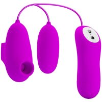 Pretty Love Klitoris-Sauger mit Vibro-Ei pink