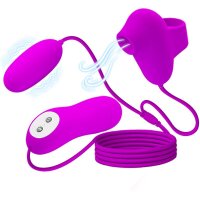 Pretty Love Klitoris-Sauger mit Vibro-Ei pink