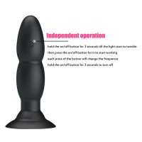 Pretty Love Anal Plug mit Vibration schwarz 3,5 cm