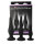 Pretty Love silicone anal plug set for beginners black