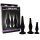 Pretty Love silicone anal plug set for beginners black