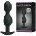 Pretty Love silicone anal plug with balls black 2,8 cm