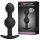 Pretty Love silicone anal plug with balls black 2,6 cm