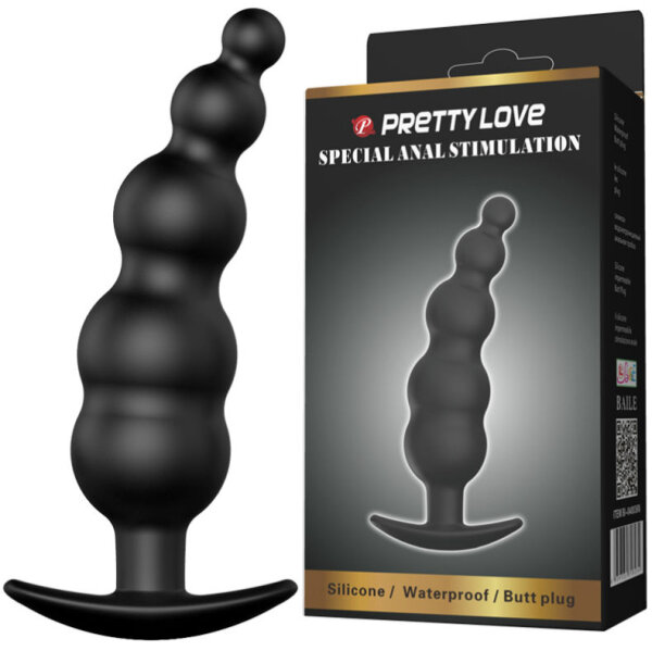 Pretty Love Special Stimulation Anal Plug black 3 cm