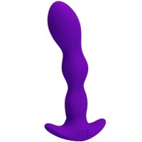 Pretty Love Anal Plug mit 12 Prostata Vibration lila