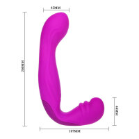 Pretty Love Beau Arnes Doppeldildo f&uuml;r Paare lila 20 cm