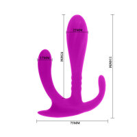 Pretty Love Flirtation Edgar Vaginal und Anal Doppel-Dildo pink
