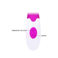 Pretty Love Flirtation Andre Mini Vibrator with clitoral stimulation pink