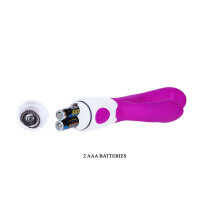 Pretty Love Flirtation Andre Mini Vibrator with clitoral stimulation pink