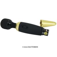 Pretty Love power Wand Massager schwarz, gold