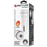 Pretty Love Marissa Masturbator mit Vibration, W&auml;rmefunktion, Sextalk und Leckfunktion wei&szlig;