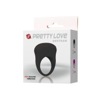 Pretty Love Bertram Penisring mit Klitorisstimulation schwarz