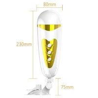 Pretty Love Sally Mastubator mit Saugnapf und Ton wei&szlig;, gold