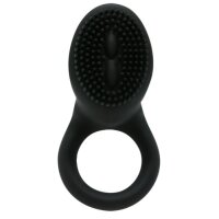 Pretty Love Cobra cock ring with clitoral stimulation black