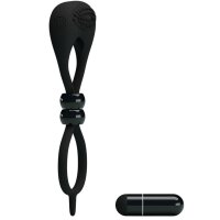 Pretty Love Doppelpenisring mit Vabration schwarz