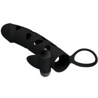 Pretty Love Penish&uuml;lle mit Vibration schwarz 15,2 cm