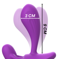 Intense Analplug mit Vibration in Lila