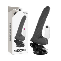 Basecock Realistischer Vibrator in Schwarz