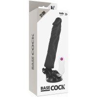 Basecock Vibrator 21 cm Schwarz