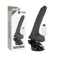 Basecock Vibrator 18,5 cm in Schwarz