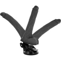 Basecock Vibrator 18,5 cm in Schwarz