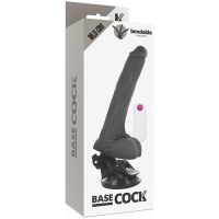 Basecock Vibrator 18,5 cm in Schwarz