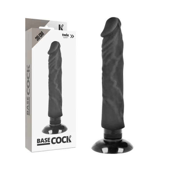 Basecock Vibrator 20 cm Schwarz