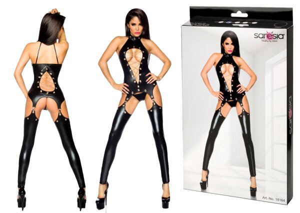 SARESIA Wetlook Garter Set XS