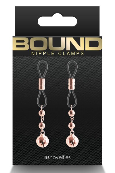 Bound Nipple Clamps D1 Rose Gold