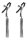 Bound Nipple Clamps D2 Gunmetal