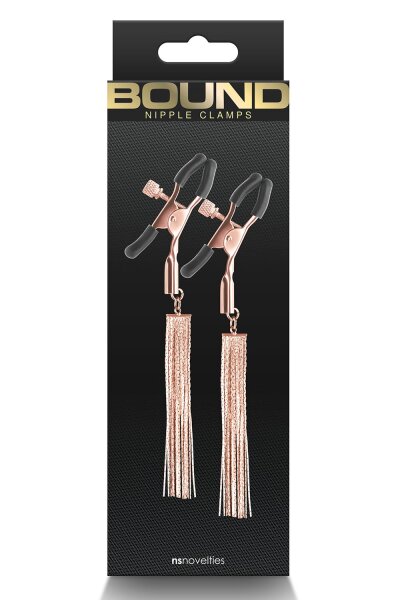 Bound Nipple Clamps D2 Rose Gold