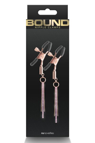 Bound Nipple Clamps D3 Rose Gold