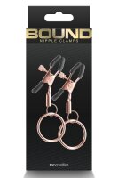Bound Nipple Clamps C2 Rose Gold